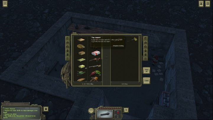 After killing the rat, take all his items - How to get a golden walnut in ATOM RPG? - FAQ - ATOM RPG Guide