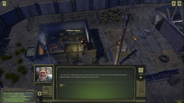 To get a shovel in ATOM RPG the first thing you have to do is to talk to an old man - Otradnoye - ATOM RPG Walkthrough - Walkthrough - ATOM RPG Guide