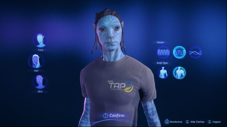 After a longer story cut-scene which introduces you to the setting, you'll be taken to the character creation screen - Avatar Frontiers of Pandora: Character creator - Basics - Avatar Frontiers of Pandora Guide