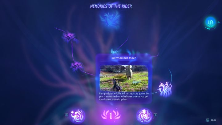 One of the skills in Rider tree will allow you to approach wildlife on horseback without being thrown off the saddle - Avatar Frontiers of Pandora: How to use mounts? - FAQ - Avatar Frontiers of Pandora Guide