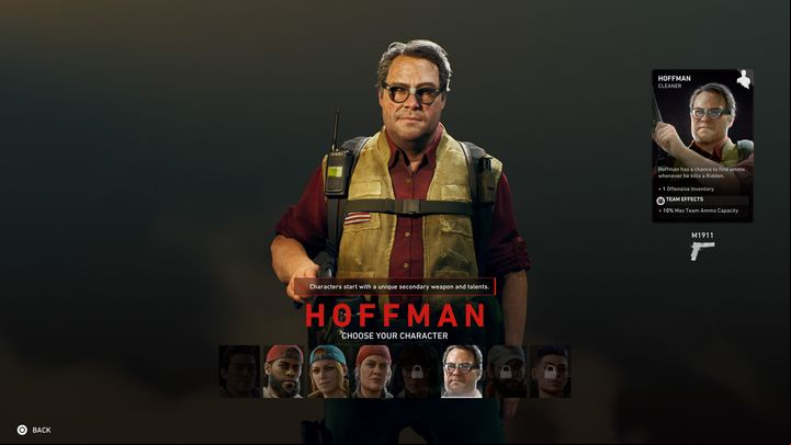 Hoffman is a team-ing character - Back 4 Blood: Characters - Basics - Back 4 Blood Guide
