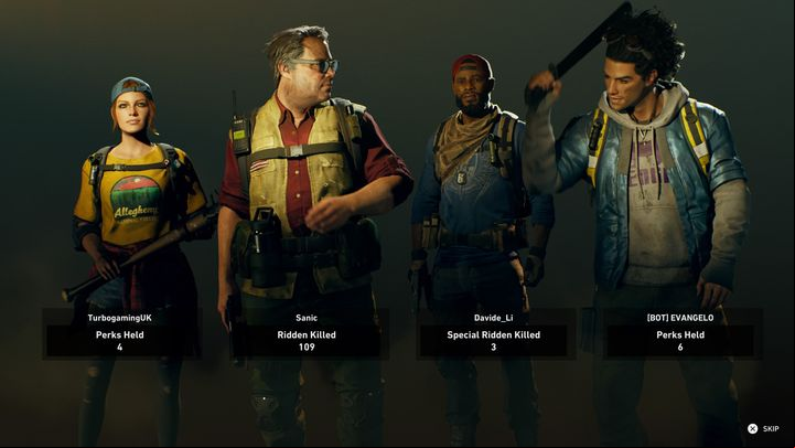 When starting a given act, you will have to choose one of several characters available in the game - Back 4 Blood: Beginners guide - Basics - Back 4 Blood game guide