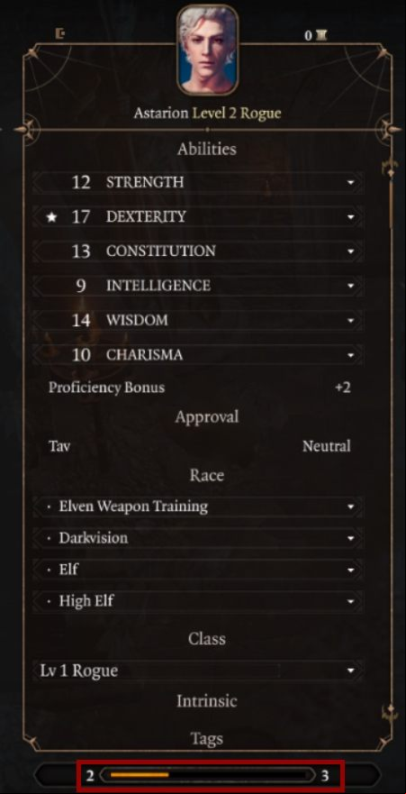 Once a character gets enough XP to fill the bar, he advances to a higher level - Baldurs Gate 3: How to gain experience points? - Character & party development - Baldurs Gate 3 Guide, Walkthrough