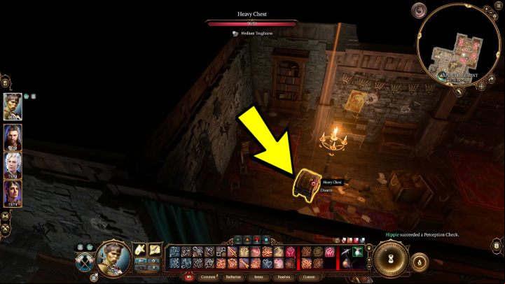 When you enter the house, go straight and check the room opposite the entrance door - Baldurs Gate 3: Investigate the Suspicious Toys in BG3 - walkthrough - Act 3 - Baldurs Gate 3 Guide, Walkthrough
