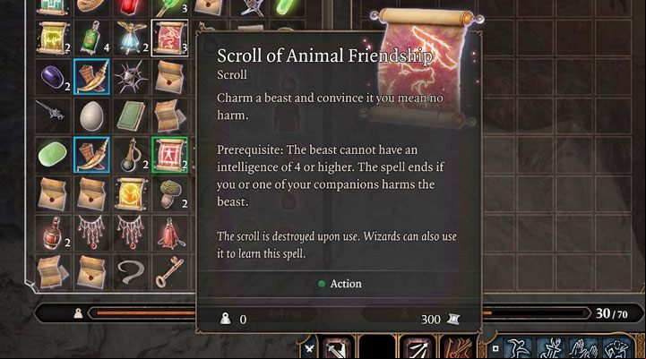 Another way to establish a friendly relationship with an animal is to use the charm - Baldurs Gate 3: How to talk to animals? - Exploration - Baldurs Gate 3 Guide, Walkthrough