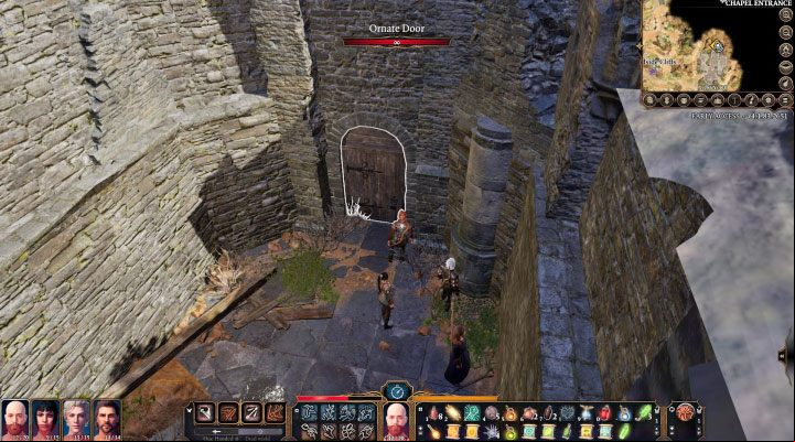 The Bedchamber is a smaller additional location next to the ruined chapel - Baldurs Gate 3: Overgrown Ruins / Roadside Cliffs map - World Atlas - Baldurs Gate 3 Guide, Walkthrough