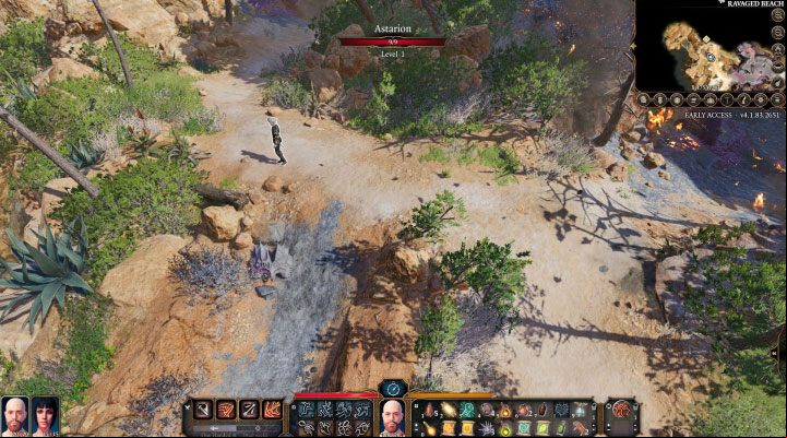 Astarion - Baldurs Gate 3: Overgrown Ruins / Roadside Cliffs map - World Atlas - Baldurs Gate 3 Guide, Walkthrough