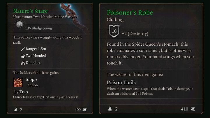 Poisoner's Robe, which causes additional Poison damage when the Wizard uses spells based on Poison damage, is found in the stomach of defeated Phase Spider Matriarch - Baldurs Gate 3: Wizard - best build - Wizard - Baldurs Gate 3 Guide, Walkthrough