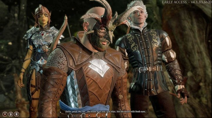 You can wear the mask in the same way as any other headgear - Baldurs Gate 3: The door to the witchs hideout puzzle solution - Puzzles - Baldurs Gate 3 Guide, Walkthrough