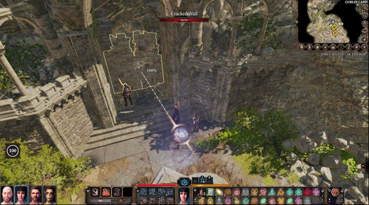 Cracked wall - Baldurs Gate 3: Goblin Camp - map - World Atlas - Baldurs Gate 3 Guide, Walkthrough