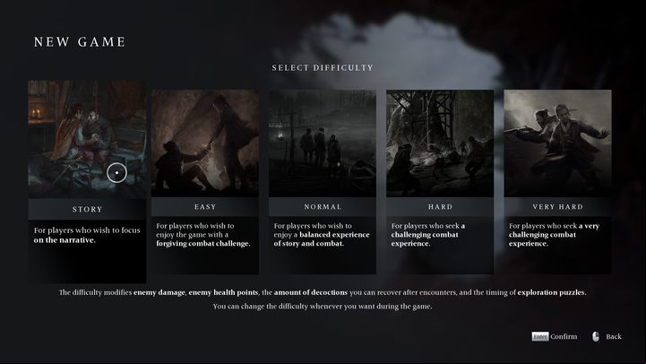 When starting a new adventure in Banishers, the game will ask you to choose one of 5 difficulty levels - Banishers Ghosts of New Eden: Difficulty levels - Basics - Banishers Ghosts of New Eden Guide