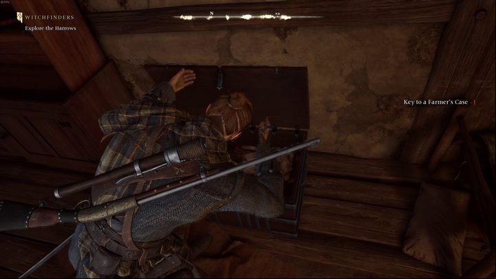 This silver rifle with a notch in the stock can be found in a locked chest in the ruined farmer's cottage (at the entrance to the Harrows region) - Banishers Ghosts of New Eden: Best weapon and equipment - Basics - Banishers Ghosts of New Eden Guide