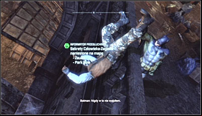 The interrogation itself is automatic and end with receiving an information on the location, together with markers informing of secrets (screen above) - Introduction | Secrets & Challenges - Secrets & Challenges - Batman: Arkham City Game Guide