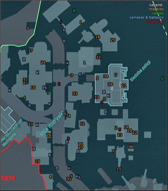 1 - Location info & maps | Amusement Mile - Amusement Mile - Batman: Arkham City Game Guide
