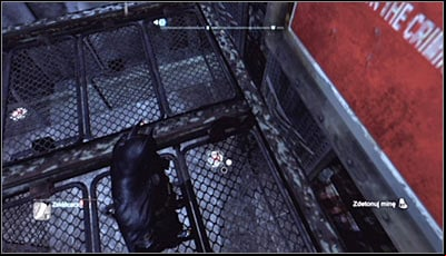 The while fenced area around the Trophy is a minefield which you have to through - Batman trophies (19-28) | Amusement Mile - Amusement Mile - Batman: Arkham City Game Guide
