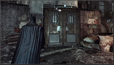 The Trophy is hidden inside the building in which Zsasz had his hideout - Batman trophies (09-16) | Industrial District - Industrial District - Batman: Arkham City Game Guide