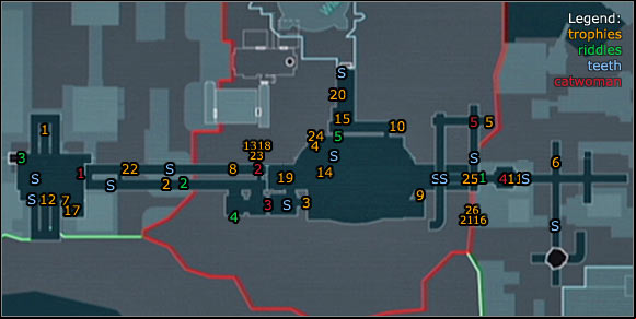 1 - Location info & maps | Subway - Subway - Batman: Arkham City Game Guide