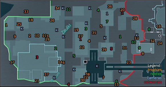 1 - Location info & maps | Bowery - Bowery - Batman: Arkham City Game Guide