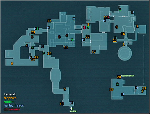 1 - Location info & maps | Steel Mill - Steel Mill - Batman: Arkham City Game Guide