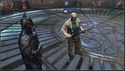 Stand beside one of the saved undercover officers (screen above) and scan him - Riddles | Museum - Museum - Batman: Arkham City Game Guide