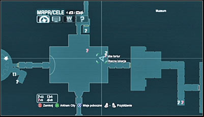 The place in which you have to scan has been presented on the two above screens - Riddles | Museum - Museum - Batman: Arkham City Game Guide