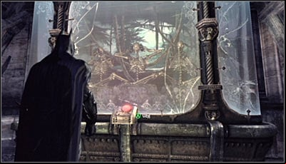 Explore the lower level of the War Room - Riddles | Museum - Museum - Batman: Arkham City Game Guide