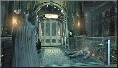 While were at it, its also worth to mention the elevator found in the Wonder Tower Foundation, taking engers onto the upper levels of the Tower (screen above) - Location info & maps | Wonder City - Wonder City - Batman: Arkham City Game Guide