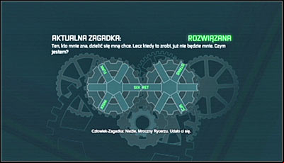 The next, 4th riddle, is related to the Enigma Machine that the officer youve saved just a moment ago has received from the Riddler - Enigma Conundrum (riddles 1-9) | Side missions - Side missions - Batman: Arkham City Game Guide