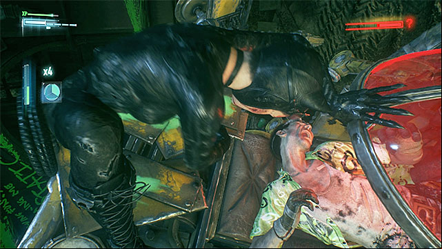 Now, the Riddler needs to be attacked by the Catwoman - The Riddler - proper boss battle | Batman Arkham Knight - Riddlers Revenge - Batman: Arkham Knight Game Guide & Walkthrough