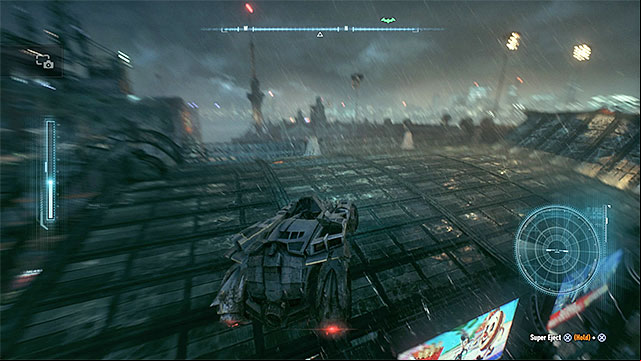 Perform two jumps in Batmobile - Riddler trophies on Bleake Island (1-18) | Collectibles - Bleake Island - Collectibles - Bleake Island - Batman: Arkham Knight Game Guide & Walkthrough