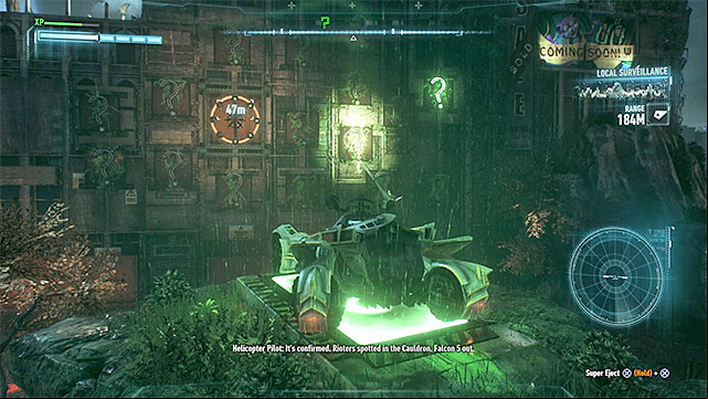 Quickly hit the lighted question marks - Riddler trophies on Bleake Island (19-36) | Collectibles - Bleake Island - Collectibles - Bleake Island - Batman: Arkham Knight Game Guide & Walkthrough