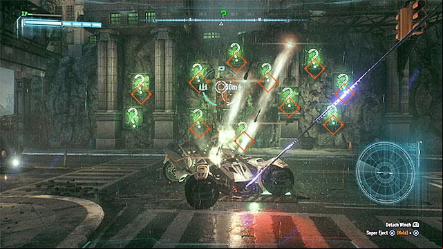 Shoot the rockets and quickly hit the button (or few buttons) that remained active - Riddler trophies on Miagani Island (20-38) | Collectibles - Miagani Island - Collectibles - Miagani Island - Batman: Arkham Knight Game Guide & Walkthrough