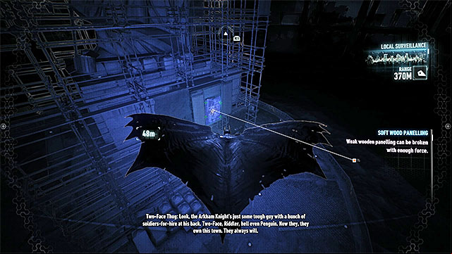 Find the weakened wall at the base of Lady of Gotham statue - Riddler trophies on Miagani Island (20-38) | Collectibles - Miagani Island - Collectibles - Miagani Island - Batman: Arkham Knight Game Guide & Walkthrough