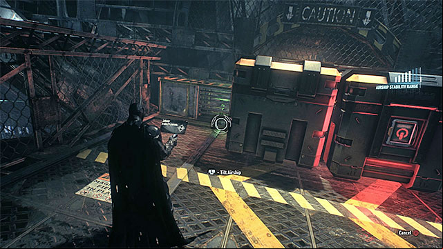 Tilt the airship to reveal the grate that you can rip off - Riddler trophies in the Stagg Airships (1-10) | Collectibles - Stagg Airships - Collectibles - Stagg Airships - Batman: Arkham Knight Game Guide & Walkthrough
