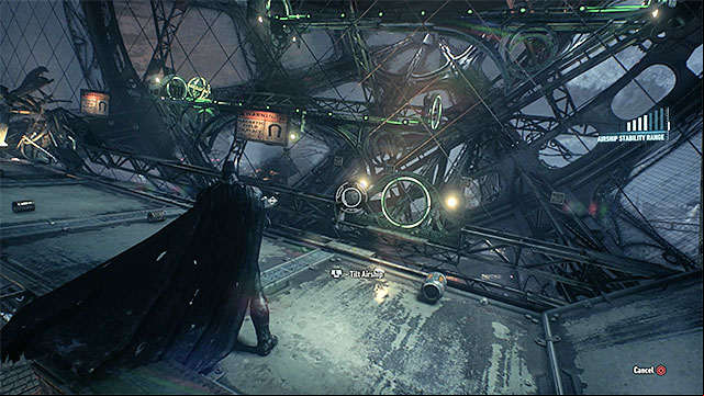 Tilt the airship to the sides, thanks to which the orb, with the trophy inside, will roll - Riddler trophies in the Stagg Airships (1-10) | Collectibles - Stagg Airships - Collectibles - Stagg Airships - Batman: Arkham Knight Game Guide & Walkthrough