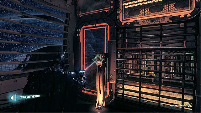 To reach the trophy, you only need to use the voice synthesizer - Riddler trophies in the Stagg Airships (11-21) | Collectibles - Stagg Airships - Collectibles - Stagg Airships - Batman: Arkham Knight Game Guide & Walkthrough