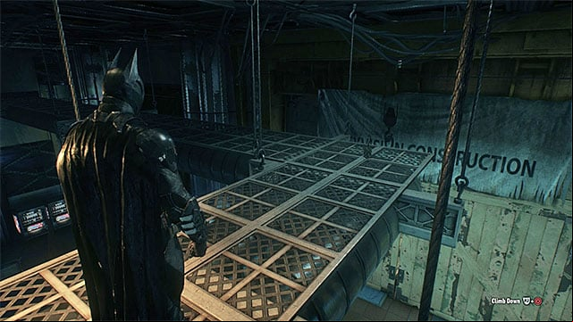 Check the ceiling - Riddler trophies in the Subway | Collectibles - Subway Under Construction - Collectibles - Subway Under Construction - Batman: Arkham Knight Game Guide & Walkthrough
