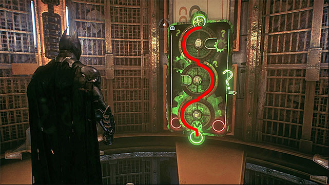 Required gadgets: remote hacking device, batarang - Riddler trophies in the Arkham Knight HQ (11-21) | Collectibles - Arkham Knight HQ - Collectibles - Arkham Knight HQ - Batman: Arkham Knight Game Guide & Walkthrough