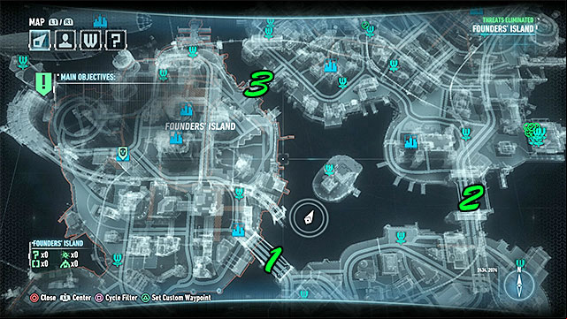 Way to unlock: While gliding, you need to fly under three main bridges between islands - Achievements & Trophy Guide | Collectibles - Arkham Knight HQ - Riddles and challenges - Batman: Arkham Knight Game Guide & Walkthrough