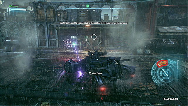 Mind the revolution gauge - it needs to match the orange area. - Use Panessa Studio antenna | Main story | Batman Arkham Knight - Main story - Batman: Arkham Knight Game Guide & Walkthrough