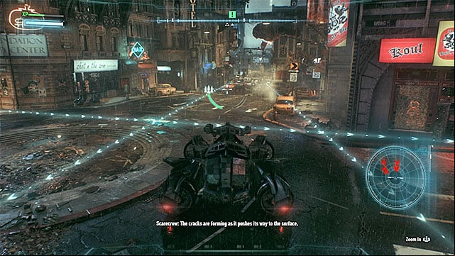 You can avoid the tanks or destroy them (which is a better idea). - Meet Gordon outside GD Lockup | Main story | Batman Arkham Knight - Main story - Batman: Arkham Knight Game Guide & Walkthrough