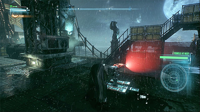 Destroy both the turrets. - Follow the weapons truck to locate Penguins hideout | Main story - Main story - Batman: Arkham Knight Game Guide & Walkthrough