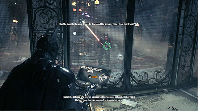 Steal the code from the drone operator. - Infiltrate the first airship | Main story | Batman Arkham Knight - Main story - Batman: Arkham Knight Game Guide & Walkthrough