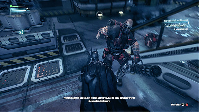 While fighting the elite enemy press the counter button in the correct moments - Find Scarecrow onboard the second airship | Main story | Batman Arkham Knight - Main story - Batman: Arkham Knight Game Guide & Walkthrough