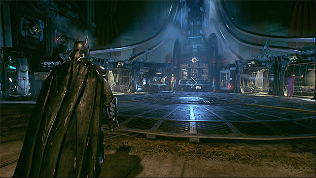 Reach the main hall - here you will meet Robin and use the Batcomputer - Analyze the Arkham Knights forces in Panessa Studios | Main story - Main story - Batman: Arkham Knight Game Guide & Walkthrough