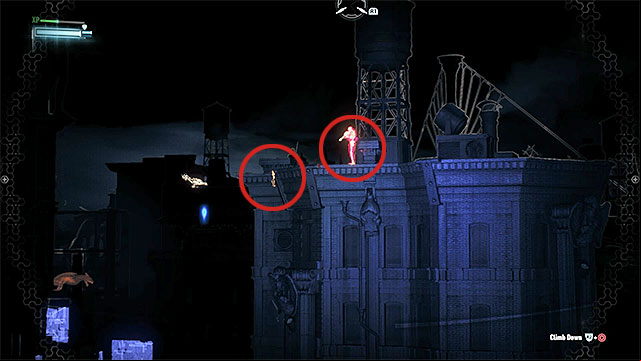Use detective mode to find the snipers from safe distance - Stop Scarecrows men from destroying Oracles servers | Main story - Main story - Batman: Arkham Knight Game Guide & Walkthrough