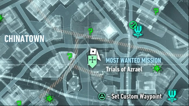 Another burning bat sign can be found on the roof in the Chinatown district on Bleake Island - Heir to the Cowl | Side missions (Most Wanted) | Batman Arkham Knight - Side missions (Most Wanted) - Batman: Arkham Knight Game Guide & Walkthrough