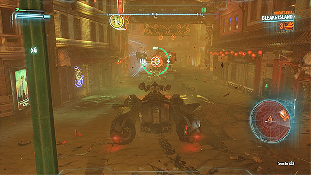 Plan your attacks on Cobra tanks carefully so that you wont get caught by other enemies - Arkham Knight - second encounter (Cloudburst tank battle) | Boss fights - Boss fights - Batman: Arkham Knight Game Guide & Walkthrough