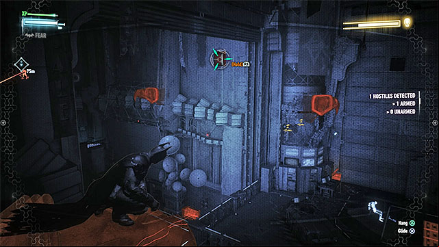 Reach the vertical shaft and use the tunnels to get close to the boss - Arkham Knight - fourth encounter (direct confrontation) | Boss fights - Boss fights - Batman: Arkham Knight Game Guide & Walkthrough