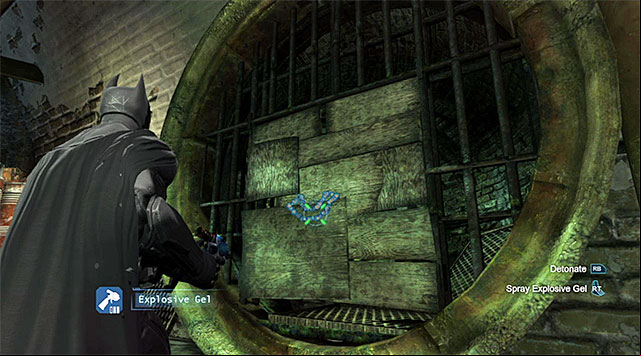 The destructible wall - Uplink the National Criminal Database to the batcomputer | Main storyline - Main storyline - Batman: Arkham Origins Game Guide